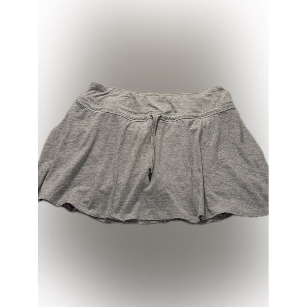 Kyodan Gray Athletic Skort Skirt Shorts Stretch Activewear Large